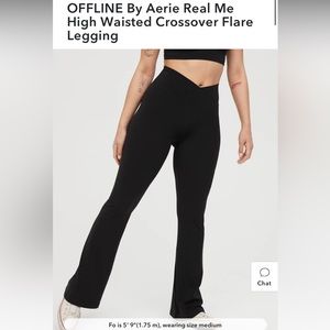OFFLINE By Aerie Real Me High Waisted Crossover Flare Legging